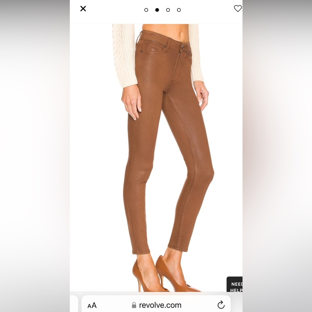 Paige Hoxton ankle with cognac luxe coating, new with tags.